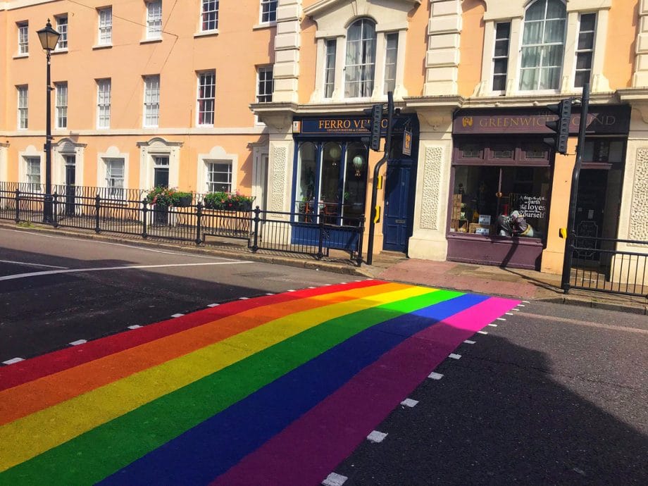 Pride Crossings Rainbow Road Paint Greenwich Promain