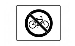 Centrecoat Industrial Road Stencil - No Bicycles