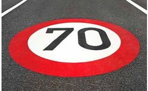 Centrecoat Thermoplastic Road Sign Speed Roundels
