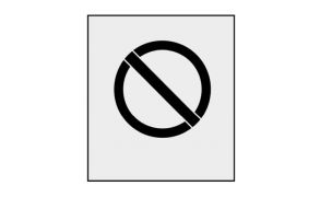 *Rustoleum Marking Stencil - Prohibited Prohibition Symbol